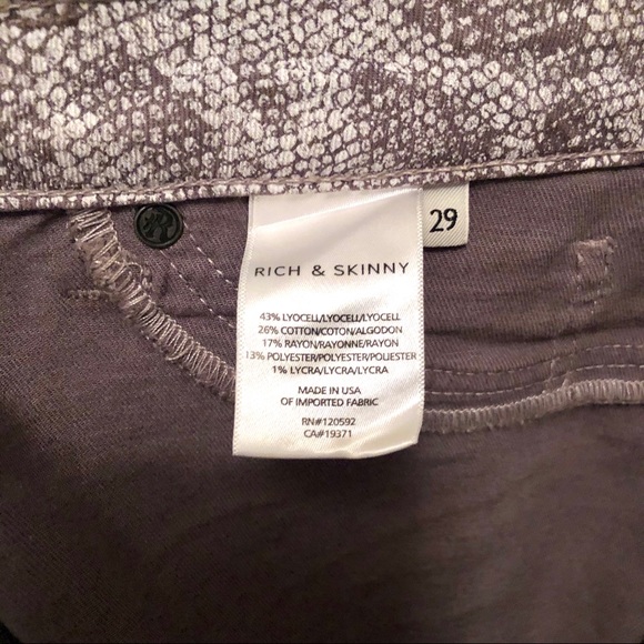 Rich and Skinny Zuma Short, Tan Boa Snakeskin (29) - Picture 4 of 4